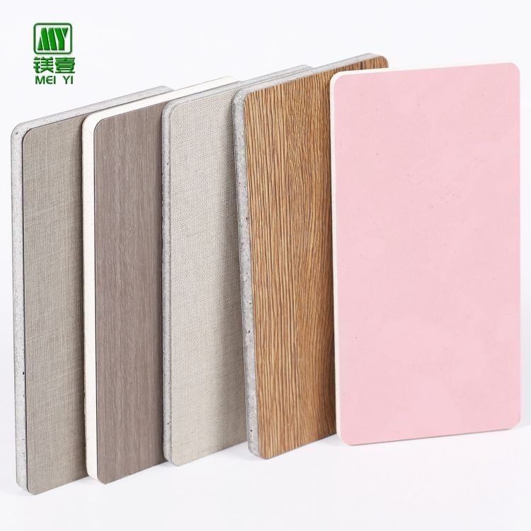 HPL Madeira Grão Superfície Decorativa Laminado MgO Board Para painel de parede de hotel